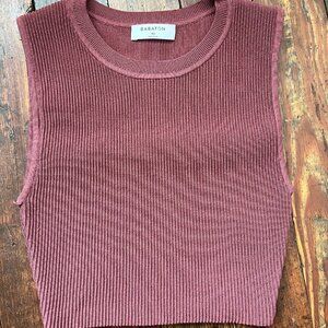 Aritzia Babaton Sculpt Knit Cropped Tank